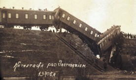 "Katastrofa kolejowa pod Jastrzębiem", 3.01.1906. Reprodukcja. Numer inwentarzowy: Neg. 3493.